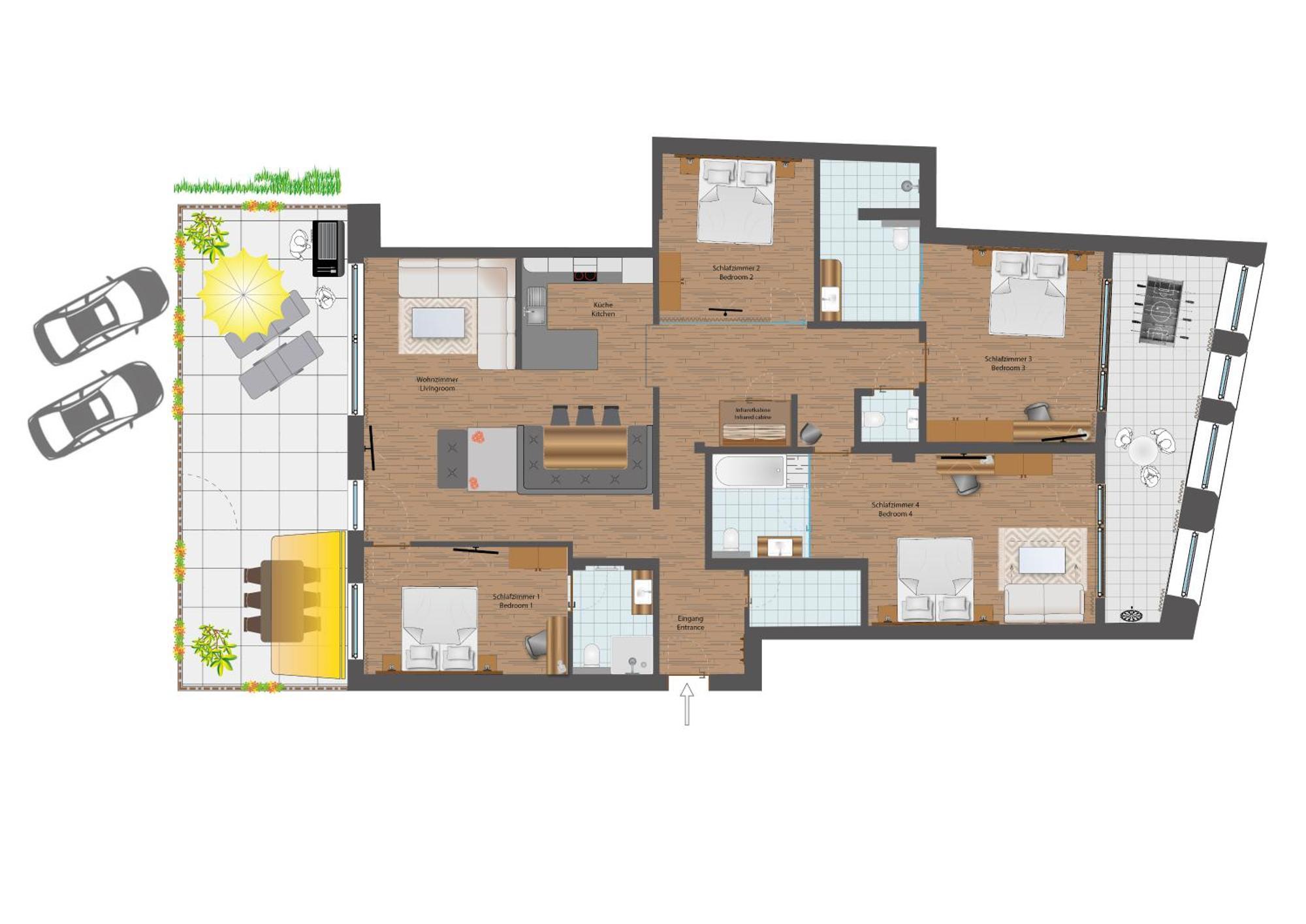 Apartmenthaus Goldeck Ried im Oberinntal Exteriör bild